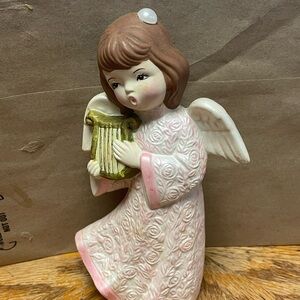 Vintage Angel Figurine with Harp